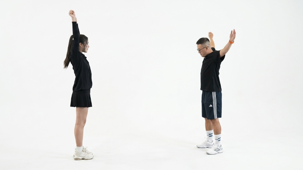 bài tập khởi động pickleball xoay vai cánh tay