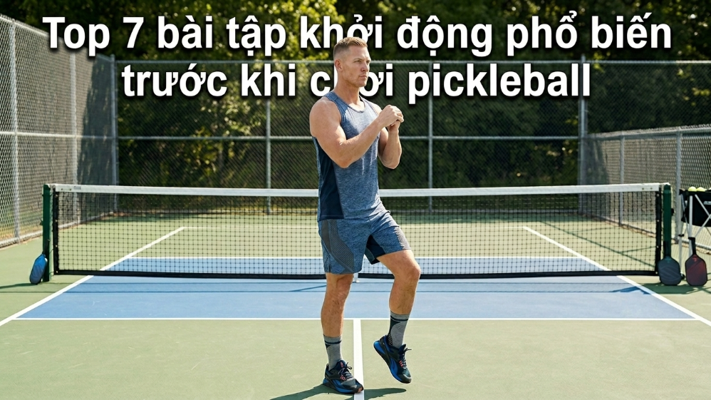 Minh họa bài tập khởi động Pickleball