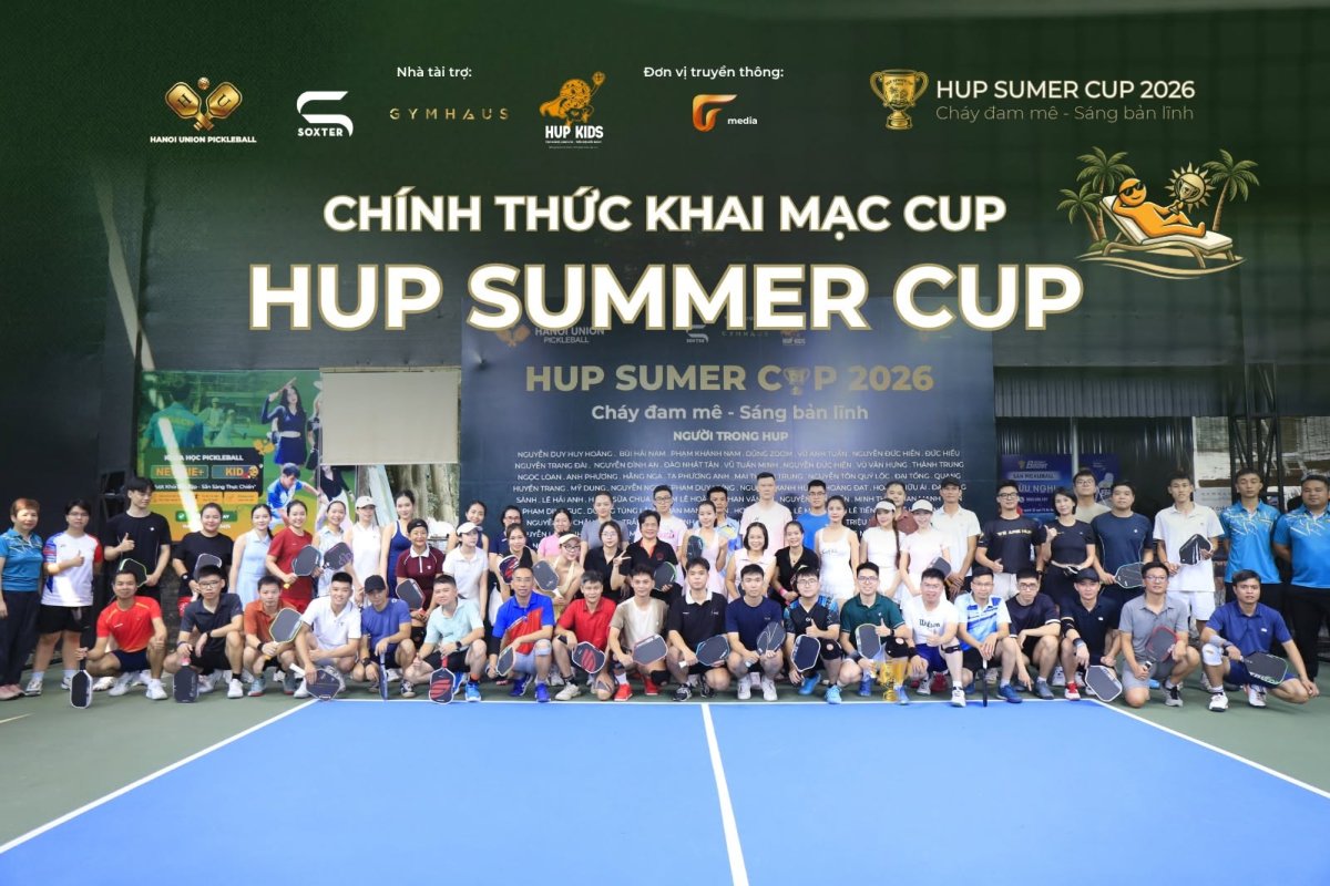 Toàn cảnh lễ khai mạc giải đấu rực lửa do Hanoi Union Pickleball tổ chức