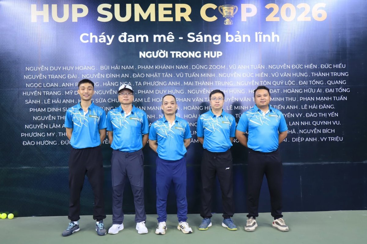 Đội ngũ trọng tài chuyên nghiệp điều hành giải đấu Hanoi Union Pickleball
