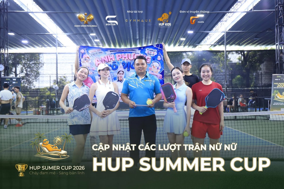 Pha tranh chấp bóng kịch tính tại giải đấu do Hanoi Union Pickleball tổ chức