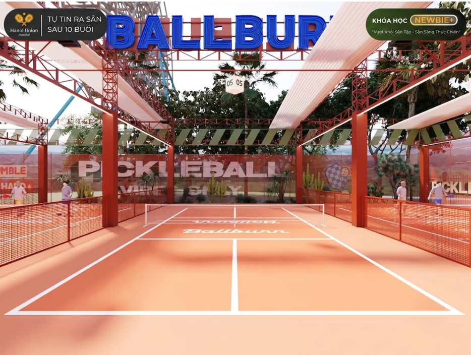 Sân Pickleball Hà Nội BallBurn Lạc Long Quân Tây Hồ