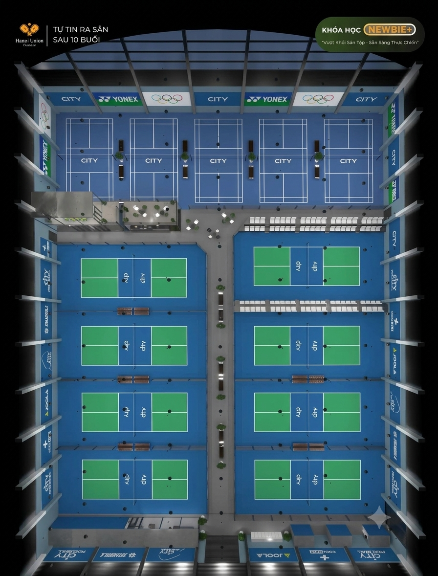 Sân Pickleball Hà Nội City Pickleball Chùa Bộc Đống Đa